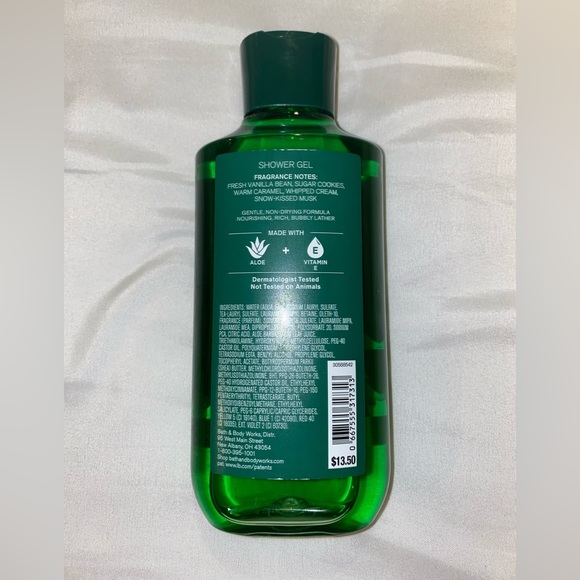 NWT Bath & Body Works Vanilla Bean Noel body wash - Picture 2 of 2